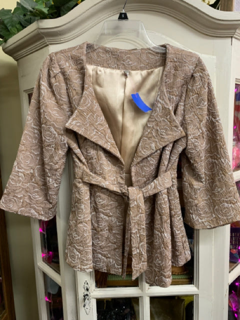 Elizabeth Gillette Size Small Tan Blazer